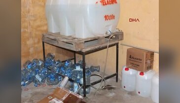 Tarsus'ta 1 ton sahte rakı ele geçirildi
