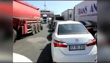 Gelibolu ve Lapseki geçişlerinde ağır vasıta yoğunluğu