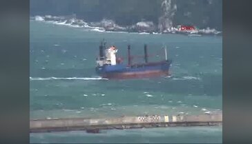 Bartın'da kuru yük gemisinde yangın: 2 yaralı
