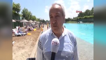 Eskişehir'de yapay plaj sezonu açtı