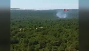 Çanakkale'de orman yangını büyümeden söndürüldü