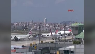 CB bulutları, Atatürk Havalimanı'nda etkili oldu