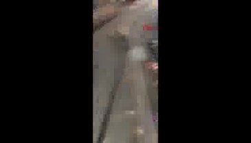 Patlamanın ardından yaşananlar turistin kamerasına yansıdı