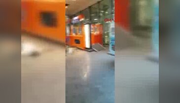 Patlamanın ardından Atatürk Havalimanı'nın içinden görüntüler