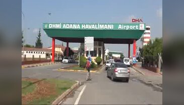 Adana Havalimanı girişinde sıkı kontrol