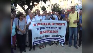 Emek ve Demokrasi Platformu'ndan teröre lanet eylemi