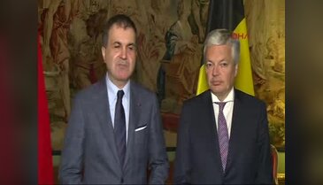 AB Bakanı Ömer Çelik ile Belçika Dışişleri Bakanı Reynders ortak basın toplantısı düzenledi