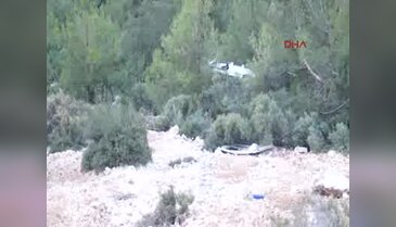 Suriyeli işçileri taşıyan minibüs uçuruma yuvarlandı: 6 yaralı