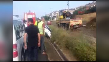 Tekirdağ'da su kanalına düşen otomobilin sürücüsü öldü