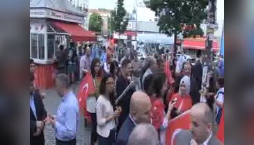 Berlin'de Türkiye'yle dayanışma mitingi