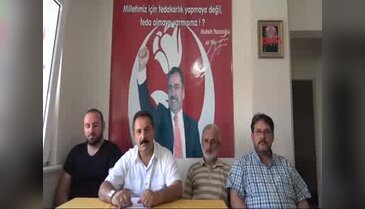 Çanakkale BBP'den Yazıcıoğlu kararına siyah çelenkli protesto
