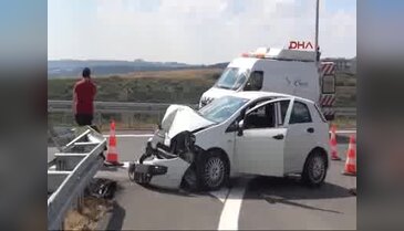 Osmangazi Köprü'sünde ilk trafik kazası