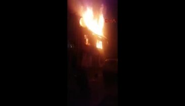 Bursa'da metruk binada çıkan yangın paniğe neden oldu