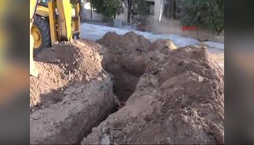 Toprak kayması sonucu bir işçi yaralandı