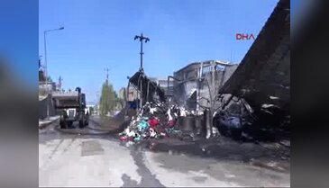 İplik fabrikasındaki yangın 6 saat sonra söndürüldü
