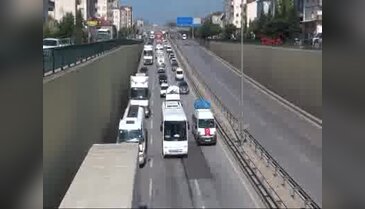 Kocaeli'nde otoyolda adım adım bayram çilesi