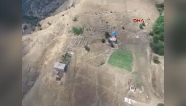 Lice'de PKK'nın patlayıcı ve yaşam malzemesi dolu 4 odalı, mutfaklı ve banyolu sığınakları imha edildi