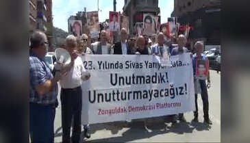 Zonguldak'ta Sivas anması