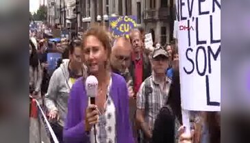 Londra'da Brexit protestosu