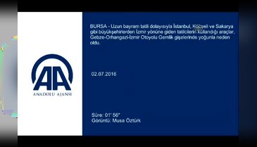 Gebze-Orhangazi-İzmir Otoyolu'nda bayram yoğunluğu