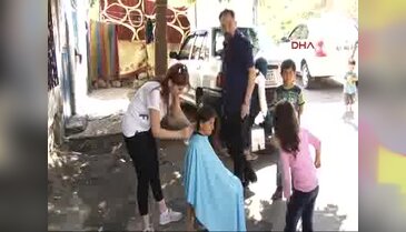 Savaşın çocuklarına makyaj