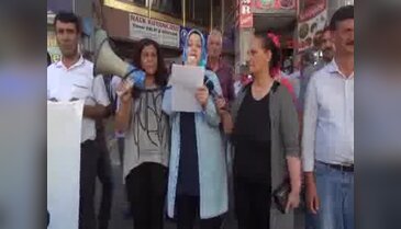 Bingöl'de HDP ve DBP Lice operasyonunu protesto etti