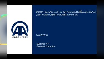 Bursa'da şehitlikte hüzünlü bayram