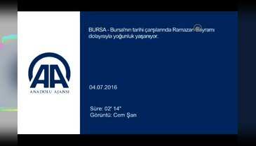 Bursa'da çarşılarda bayram yoğunluğu yaşanıyor