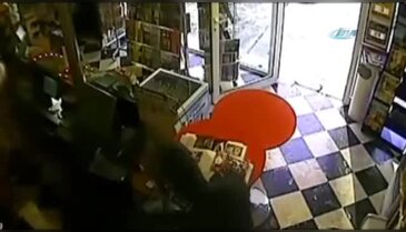Soyguncu köpeğin hışmına uğradı