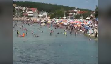 Kocaeli Kandıra sahilleri doldu