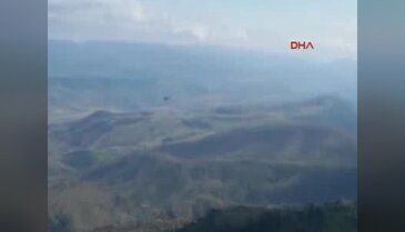 Giresun'daki askeri helikopter düşmeden dakikalar önce görüntüledi