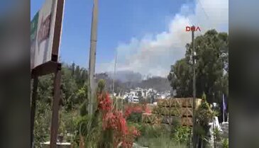 Bodrum'da korkutan yangın - 1