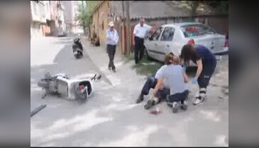 Malkara'da motosiklet ticari araca çarptı: 1 yaralı