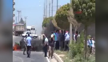 Akçakale'de elektrik kesintisi protestosu