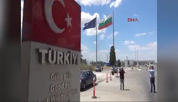 Edirne Kapıkule'de kuyruk isyanı