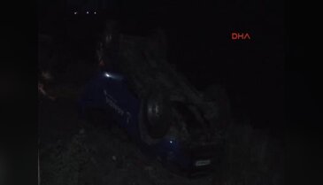 Askeri araç takla attı 3 asker yaralı