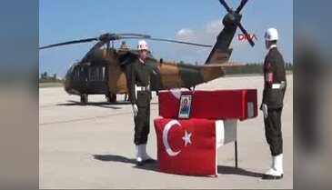 Şehit korucu Turanbeg Günocak için Van'da  tören düzenlendi