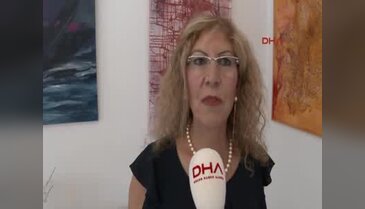 Kölnlü Ressam Şaziye Arslan'ın resimlerine yoğun ilgi