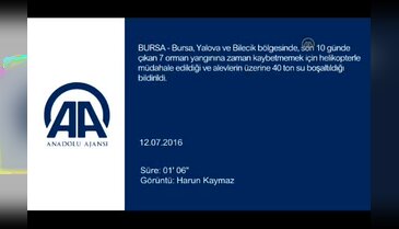 Bursa Orman Bölge Müdürü: Helikopterimiz ilk ihbardan 10 dakika içinde kalkış yapıyor