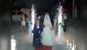 Fethiye'de damadın engeli onları ayırmadı