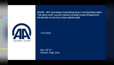 Bahçeli adliyede ifade verdi