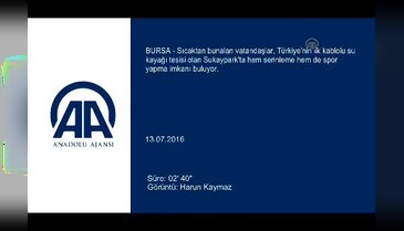 Bursa Sukaypark sıcak havada cazibe merkezi oldu