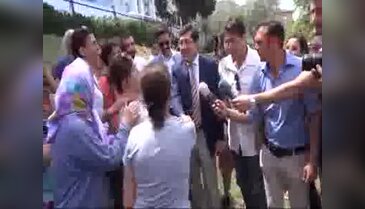 Ihlamur Park'ında yapılan basın açıklamasında kavga çıktı
