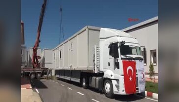 Türk Kızılayı'ndan Iraklılara konteyner desteği