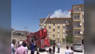 Aksaray'da yangın paniğe neden oldu