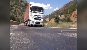 Tokat'ta asfalt eriten sıcak