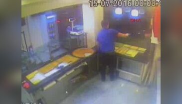 Vurulma anı güvenlik kameraları tarafından kaydedildi