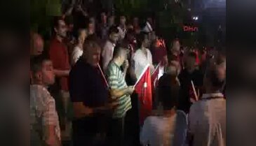 Şile'de darbe girişimi protestosu