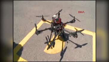 Kanlar drone'la taşındı