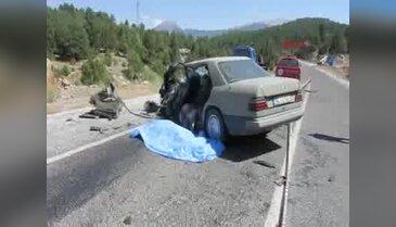 Akseki'de kaza: 1 ölü, 2 yaralı